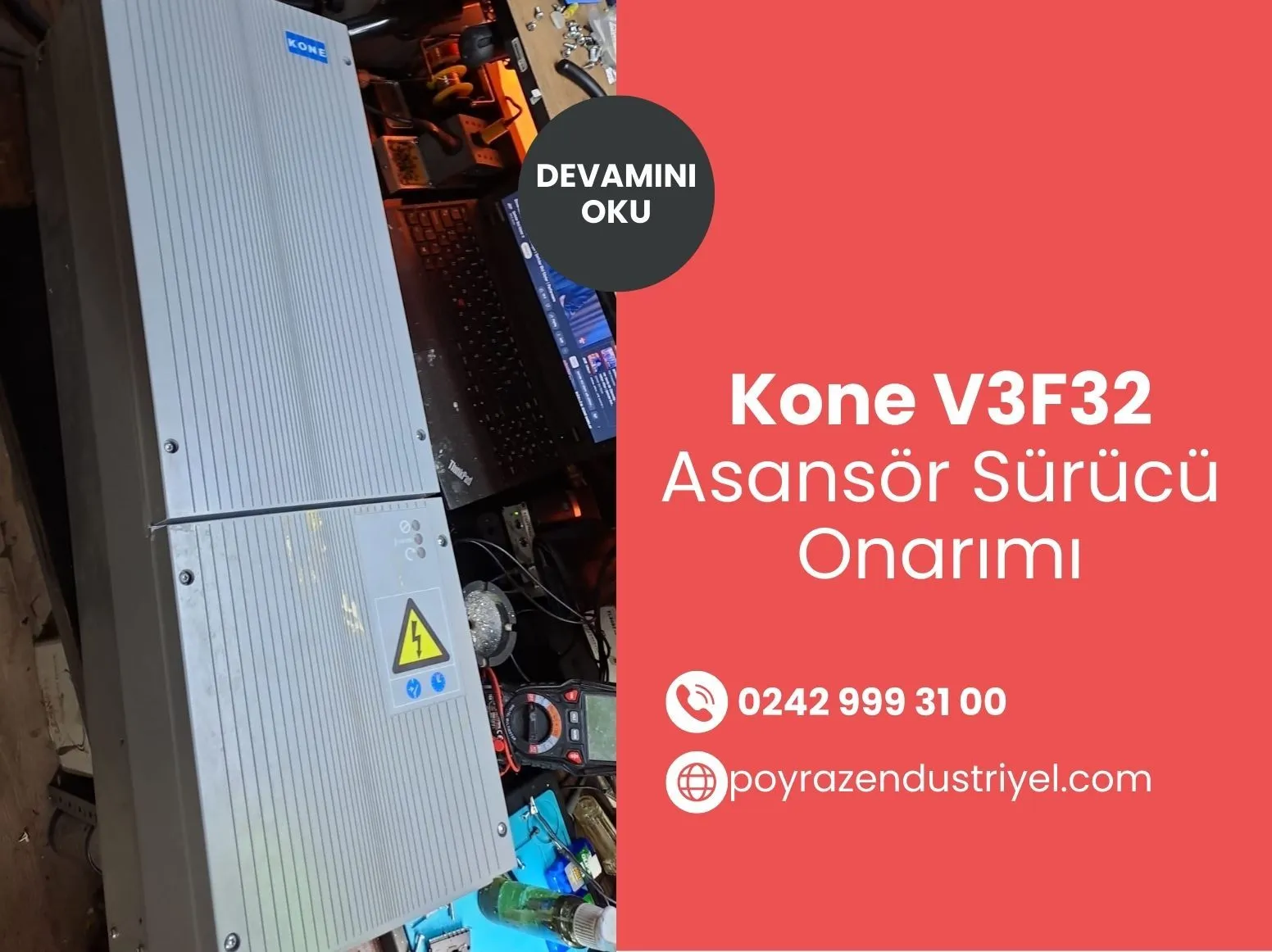 Kone V3f32 Asansör Sürücü Onarımı